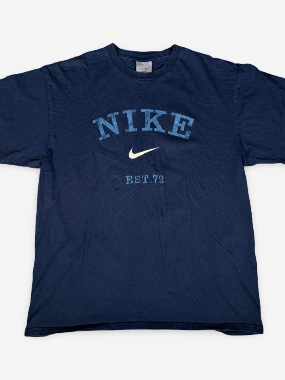 Y2K Nike Silver Tab Est.72 Front Logo T-Shirt
